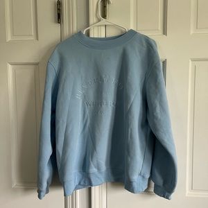 White Fox Blue Crewneck- size S/M, oversized fit